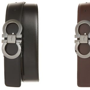S ALVATORE FERRAGAMO Reversible Leather Belt